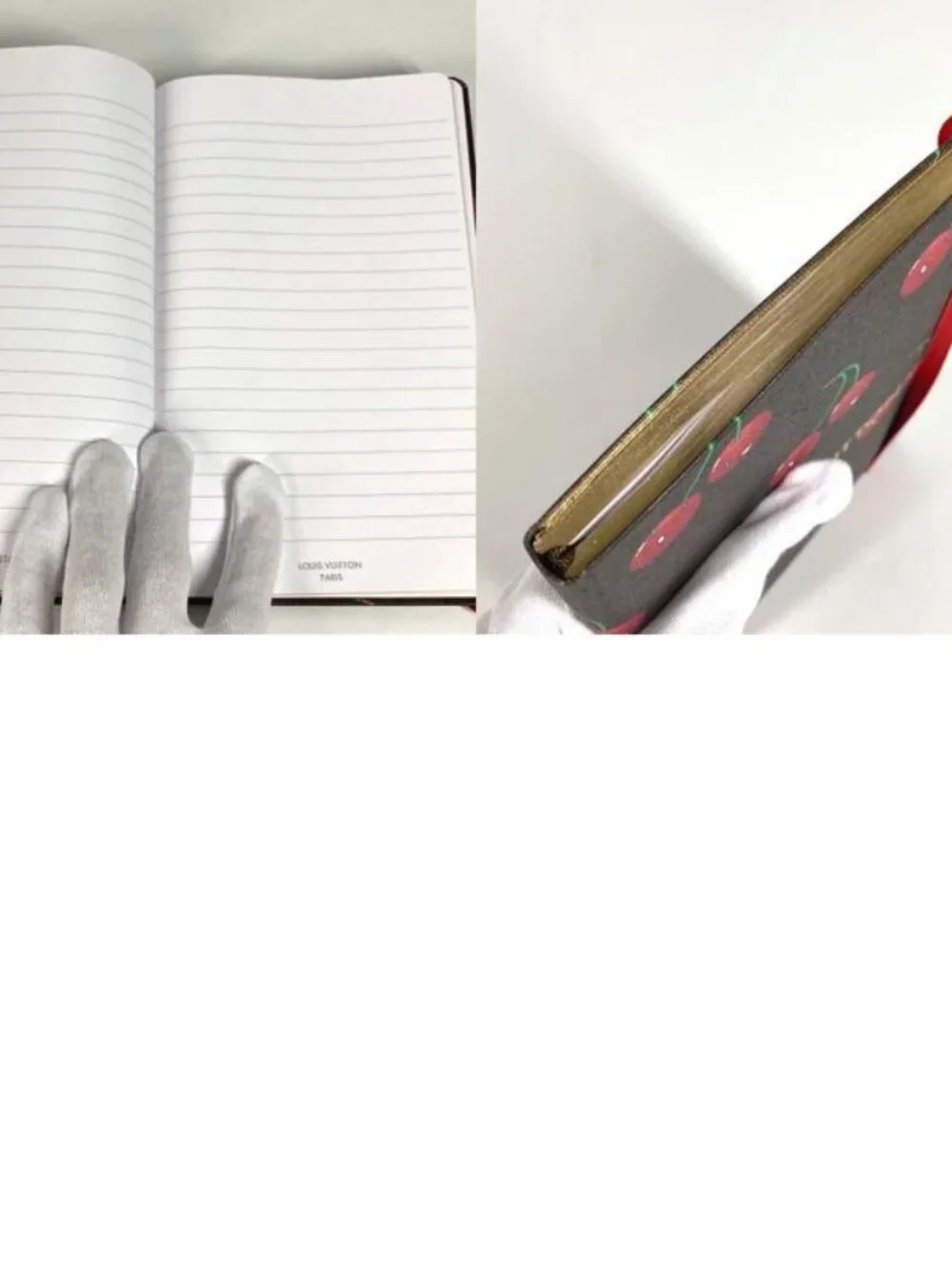 Louis Vuitton Notebook MM Jane Cherry Gi1371 Paper Brown